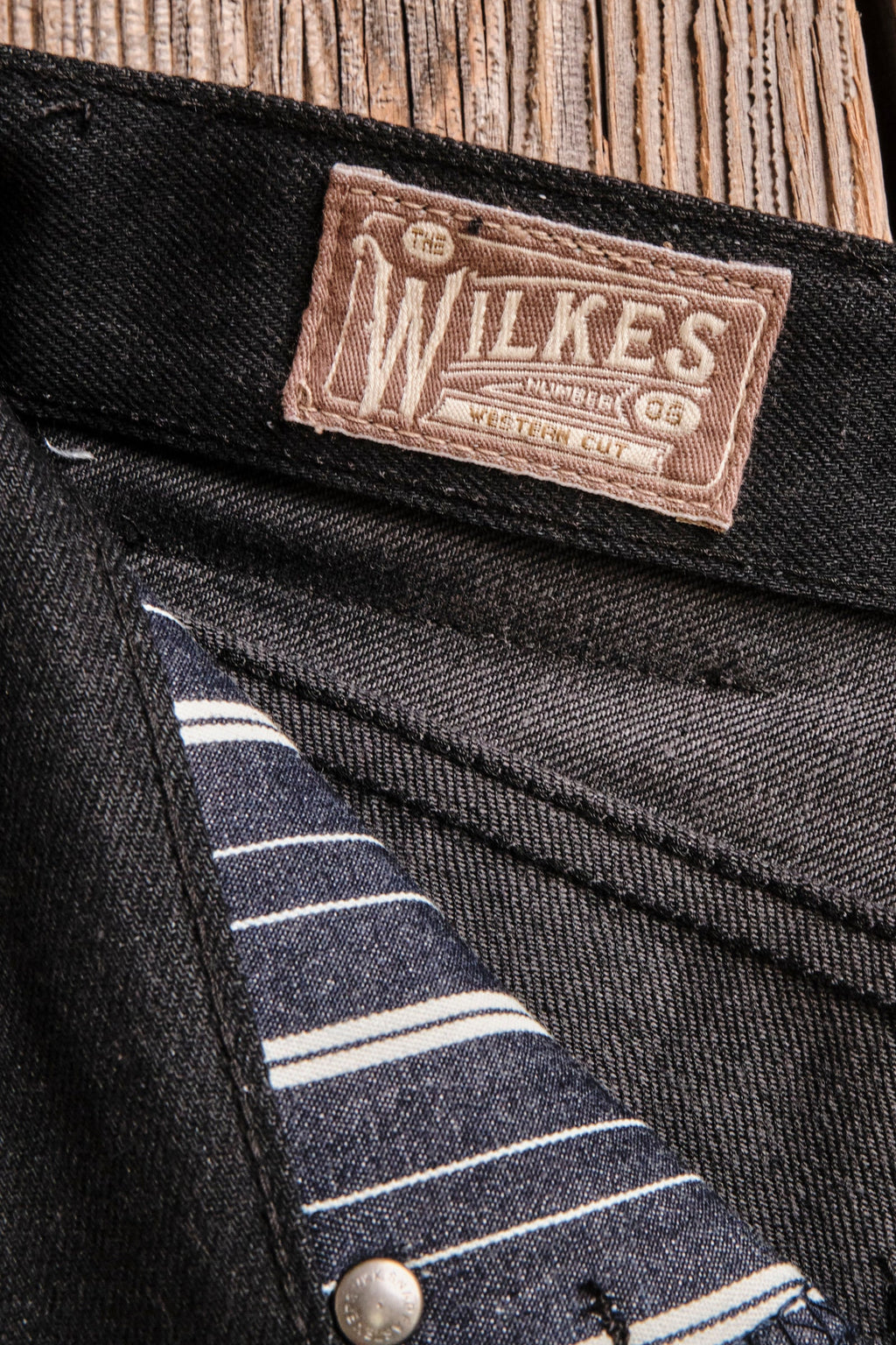 Wilkes Western 14.25 ounce Yoshiwa Black Grey