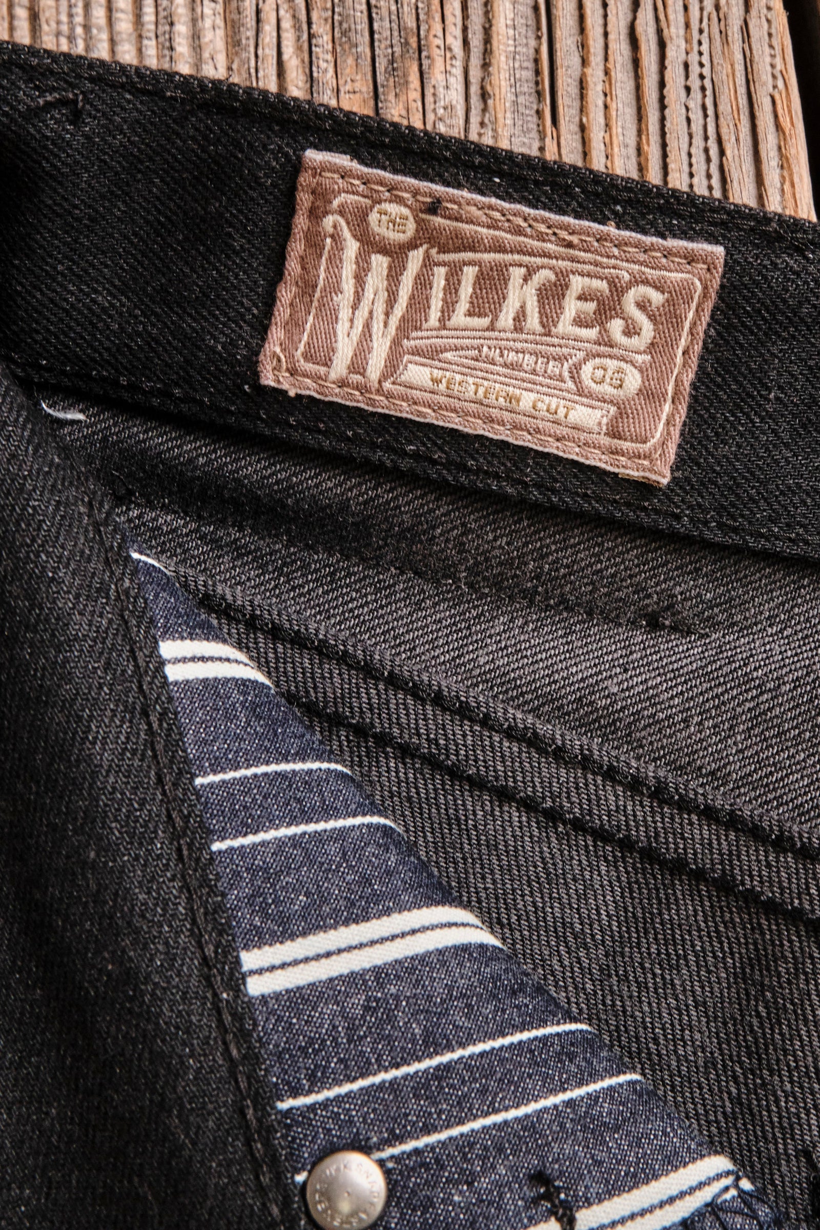 Wilkes Western 14.25 ounce Yoshiwa Black Grey