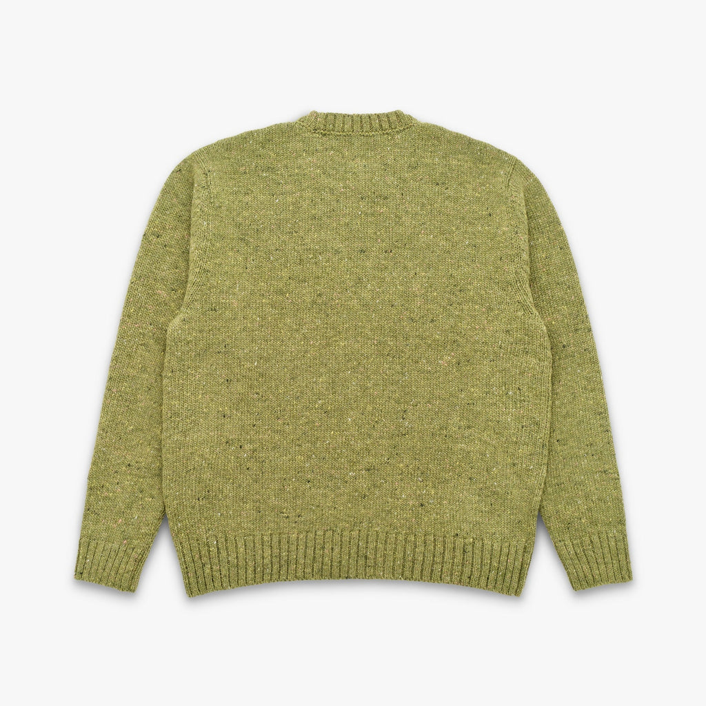 Moor Alpaca & Merino Tweed Sweater in Sprout