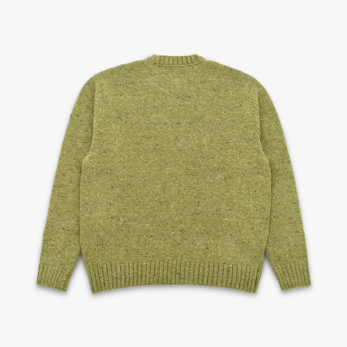 Moor Alpaca & Merino Tweed Sweater in Sprout
