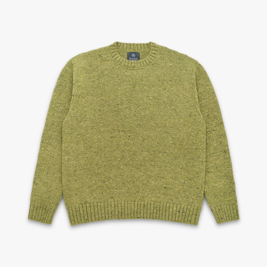 Moor Alpaca & Merino Tweed Sweater in Sprout