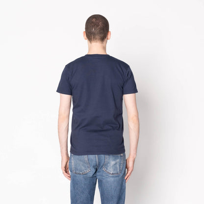 Pocket Tee in Navy Origami Poplin