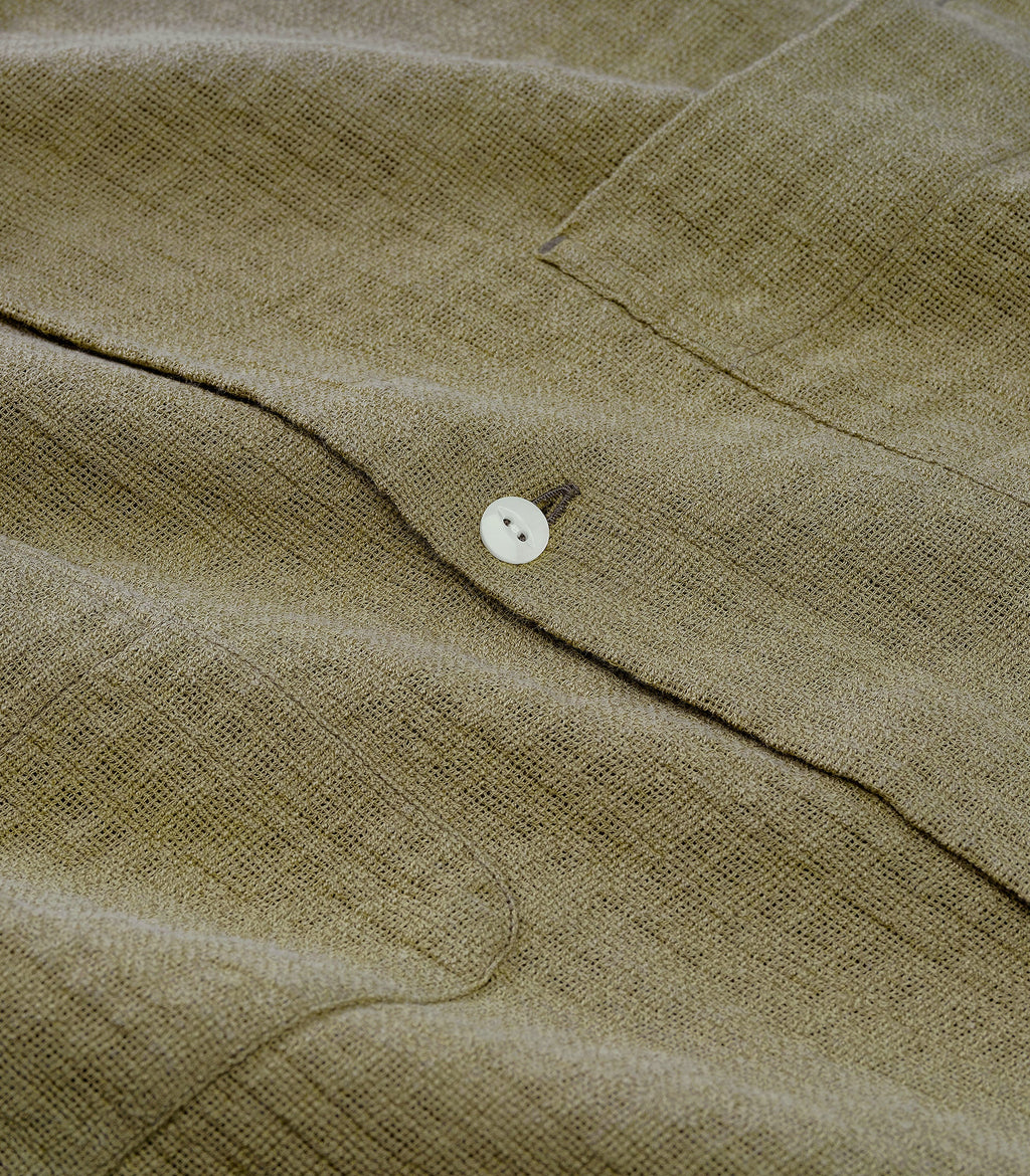 Oliveira Breeze Weave Shirt in Olive Sand