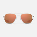 Aviator in Satin Silver & Polarized Rose Gold Mirror