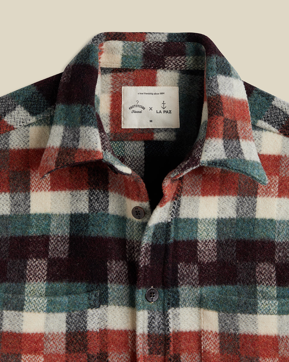 La Paz x Portuguese Flannel Check Overshirt