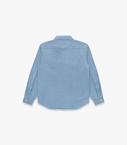 Pacific Denim Shirt in Light Wash Indigo