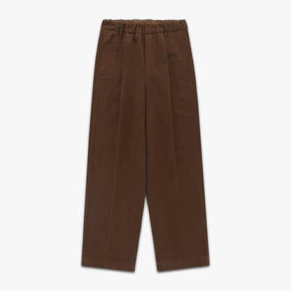 Park Brushed Twill Cotton Pant in Brown