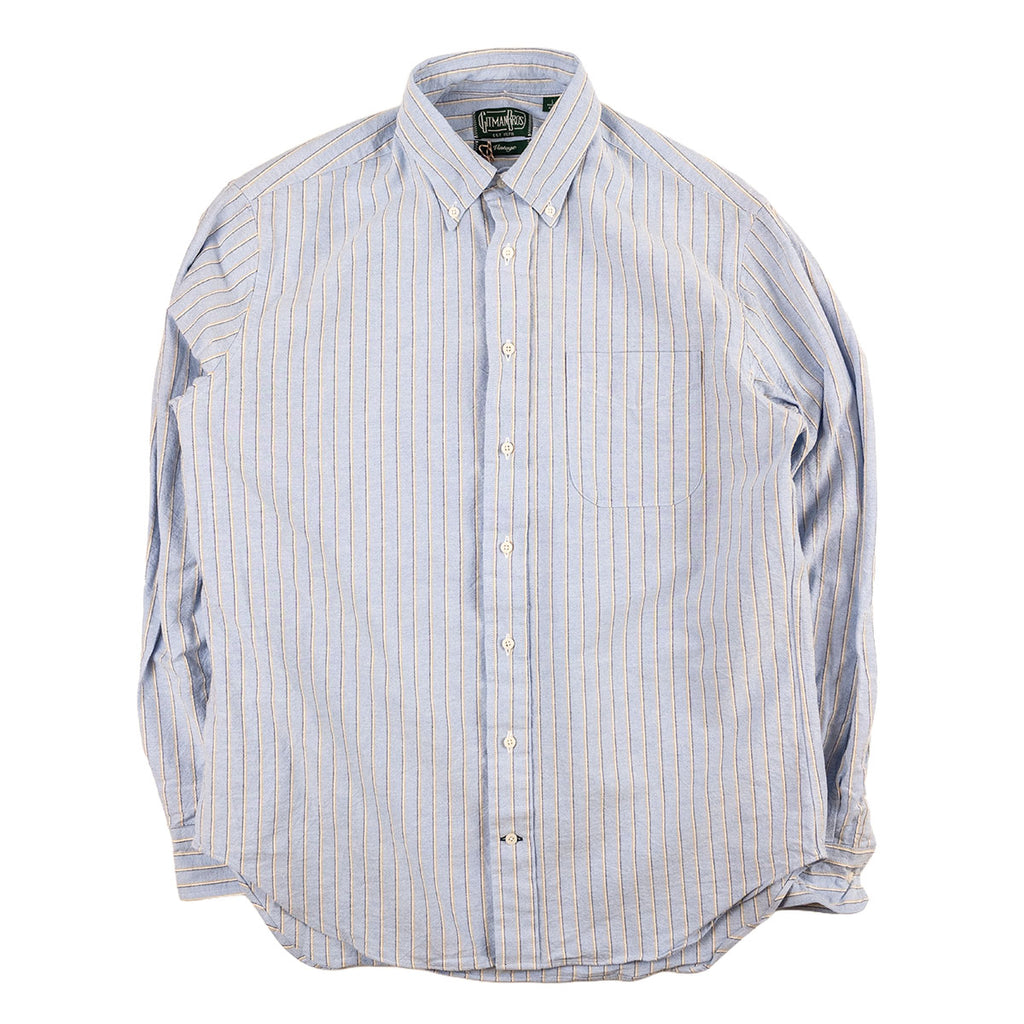 Striped Japanese Oxford in Blue