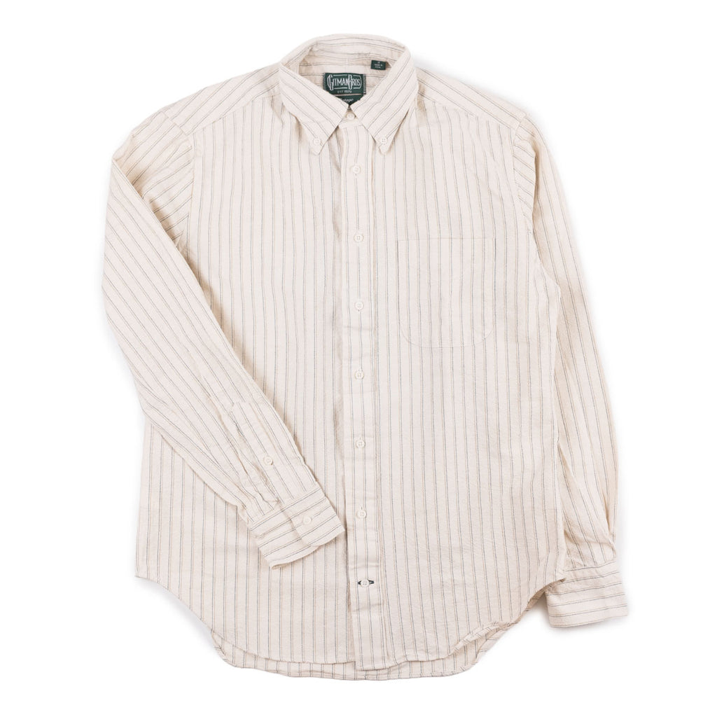 Striped Japanese Oxford in Tan