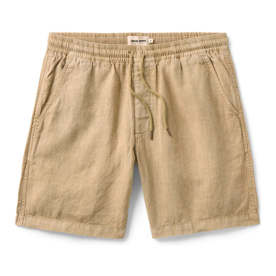 The Apres Short in Field Khaki Hemp