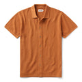 The Button Down Polo in Desert Herringbone