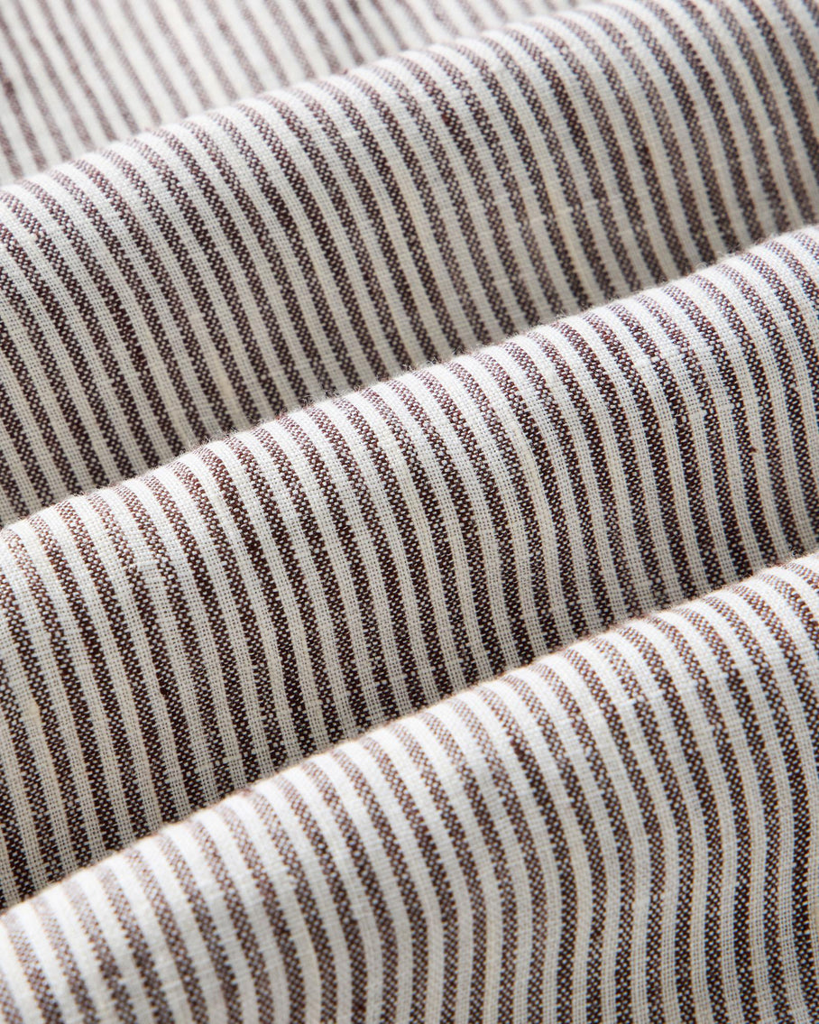 The Jack in Burgundy University Stripe Linen
