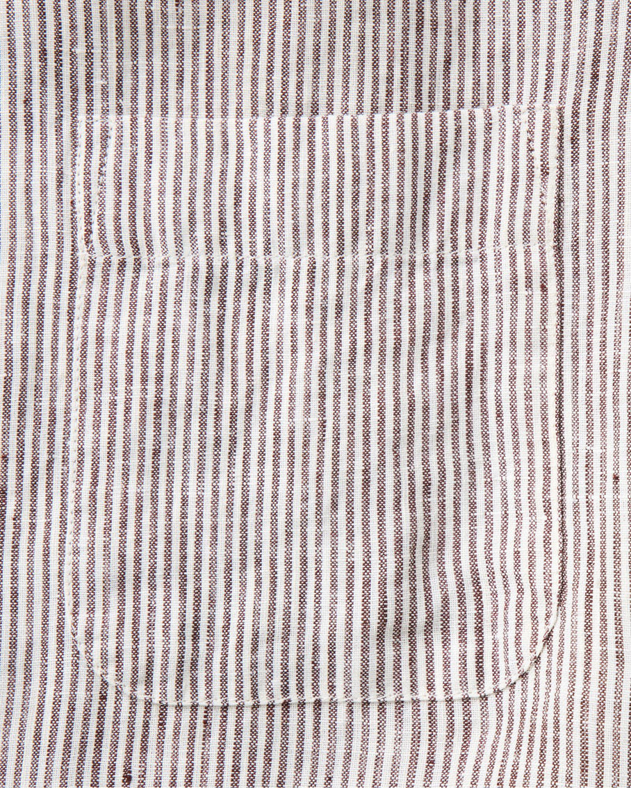 The Jack in Burgundy University Stripe Linen