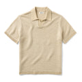 The Valencia Sweater Polo in Sand Stripe