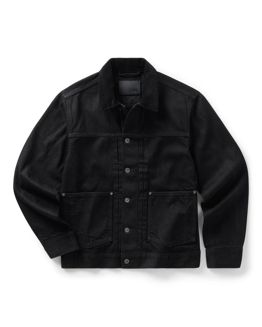 The Ryder Jacket in Rinsed Black Organic Selvedge