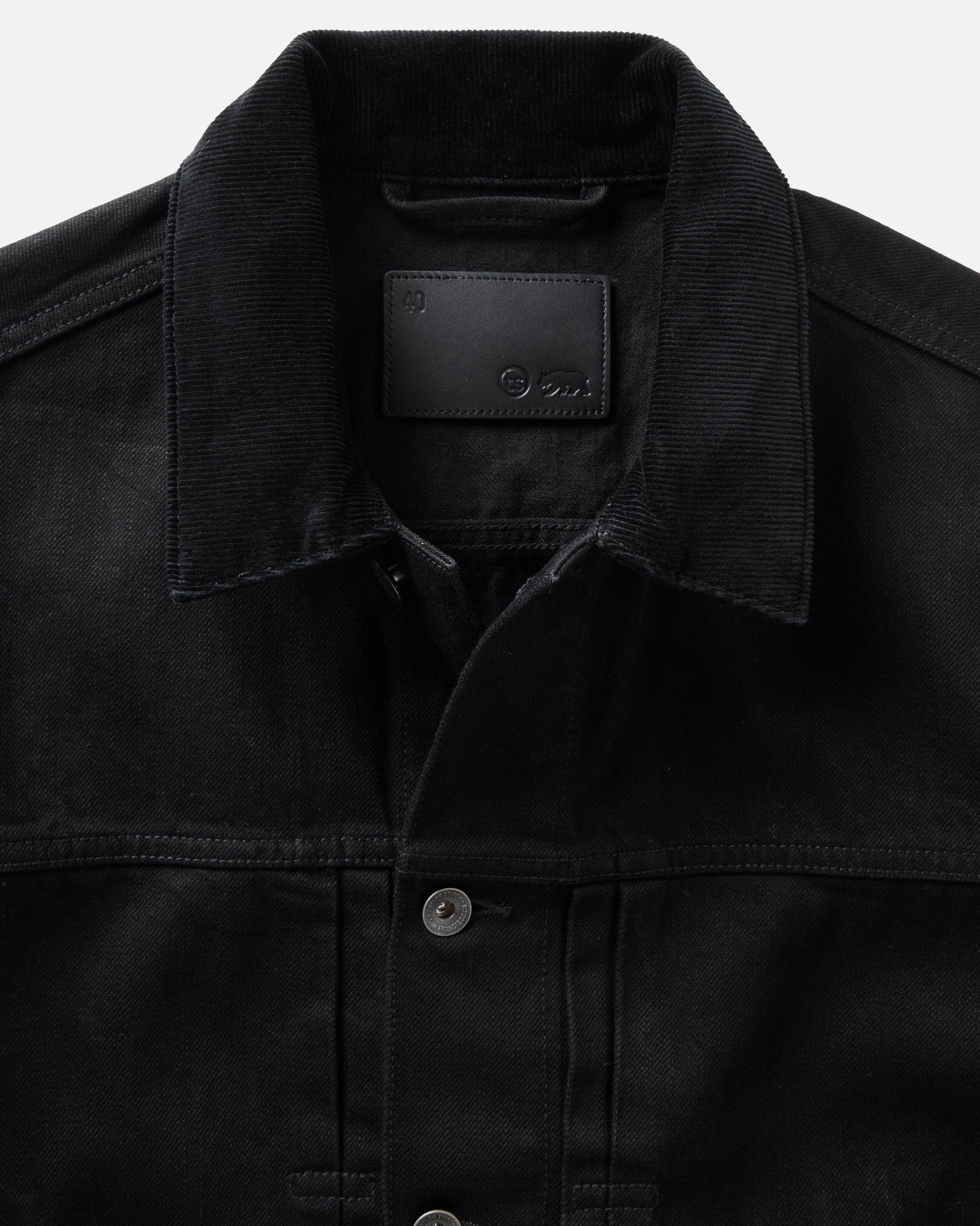 The Ryder Jacket in Rinsed Black Organic Selvedge