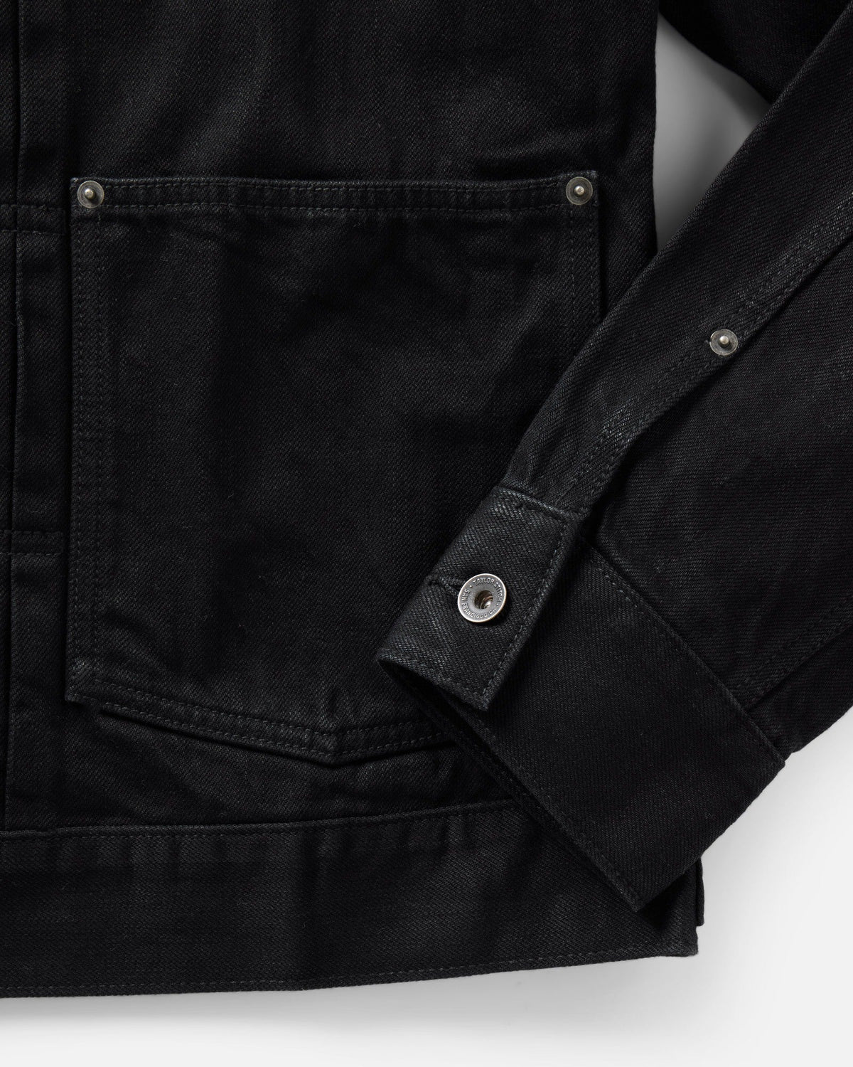 The Ryder Jacket in Rinsed Black Organic Selvedge