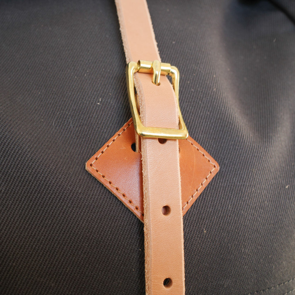 Roll-Top Backpack in Dry Wax Twill