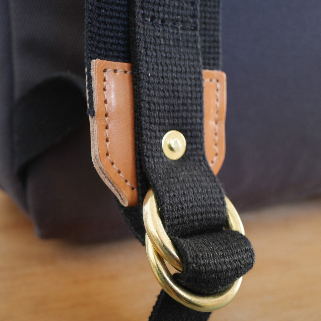 Roll-Top Backpack in Dry Wax Twill