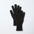 Washable Merino Knit Touch Gloves in Black