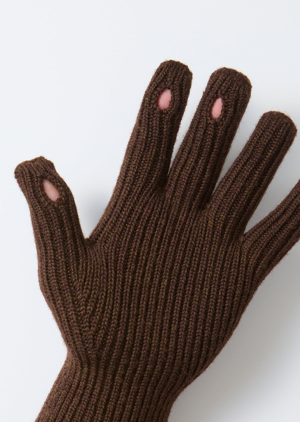 Washable Merino Knit Touch Gloves in Black