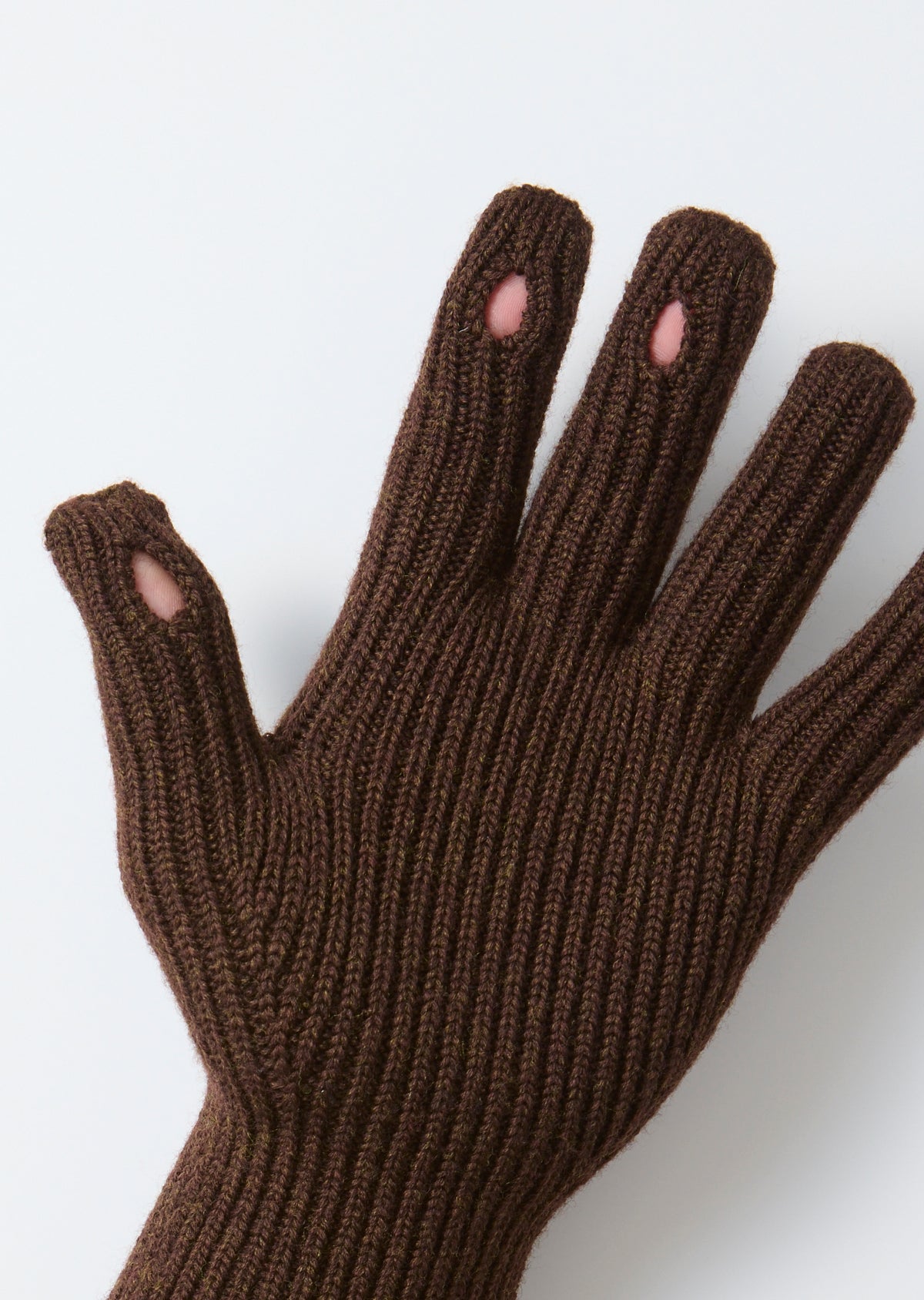 Washable Merino Knit Touch Gloves in Black