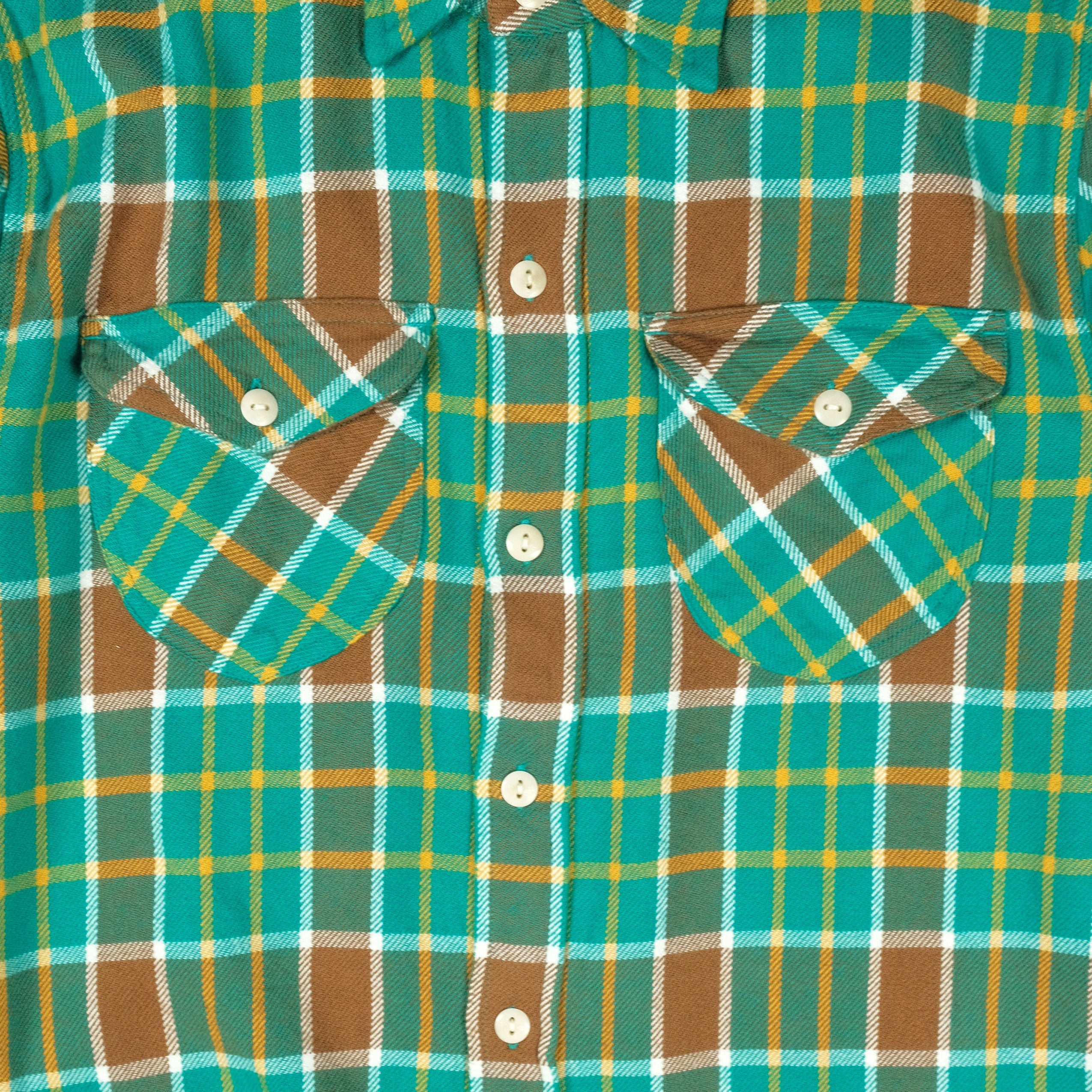 Washed Flannel Workshirt in Riverbend