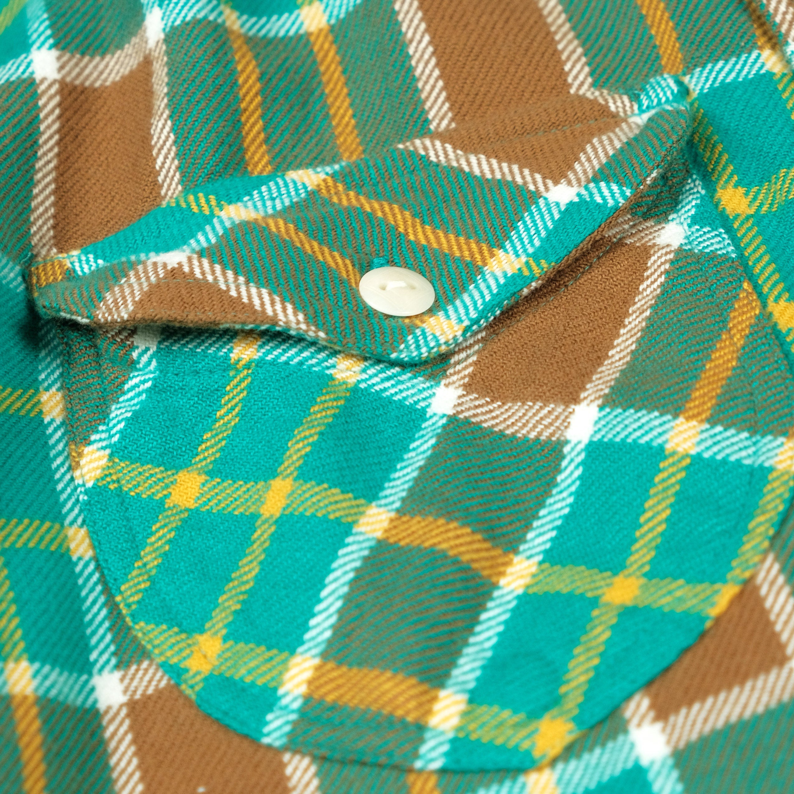 Washed Flannel Workshirt in Riverbend