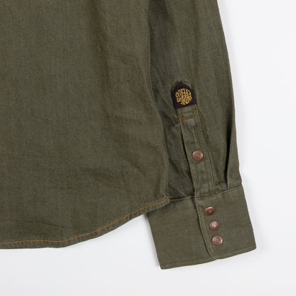 The Ryman in 7.6oz Green Denim