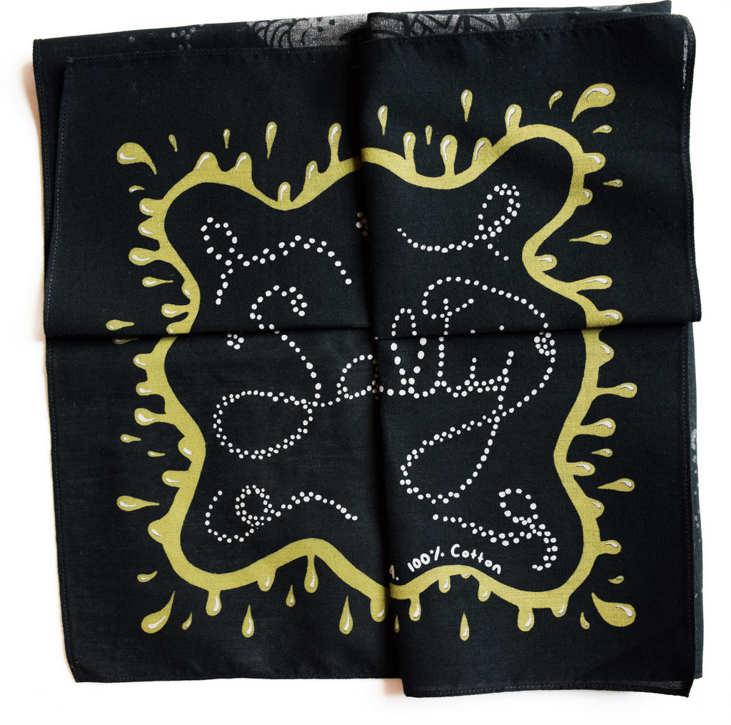 Hidden Message Bandana in Cardinal