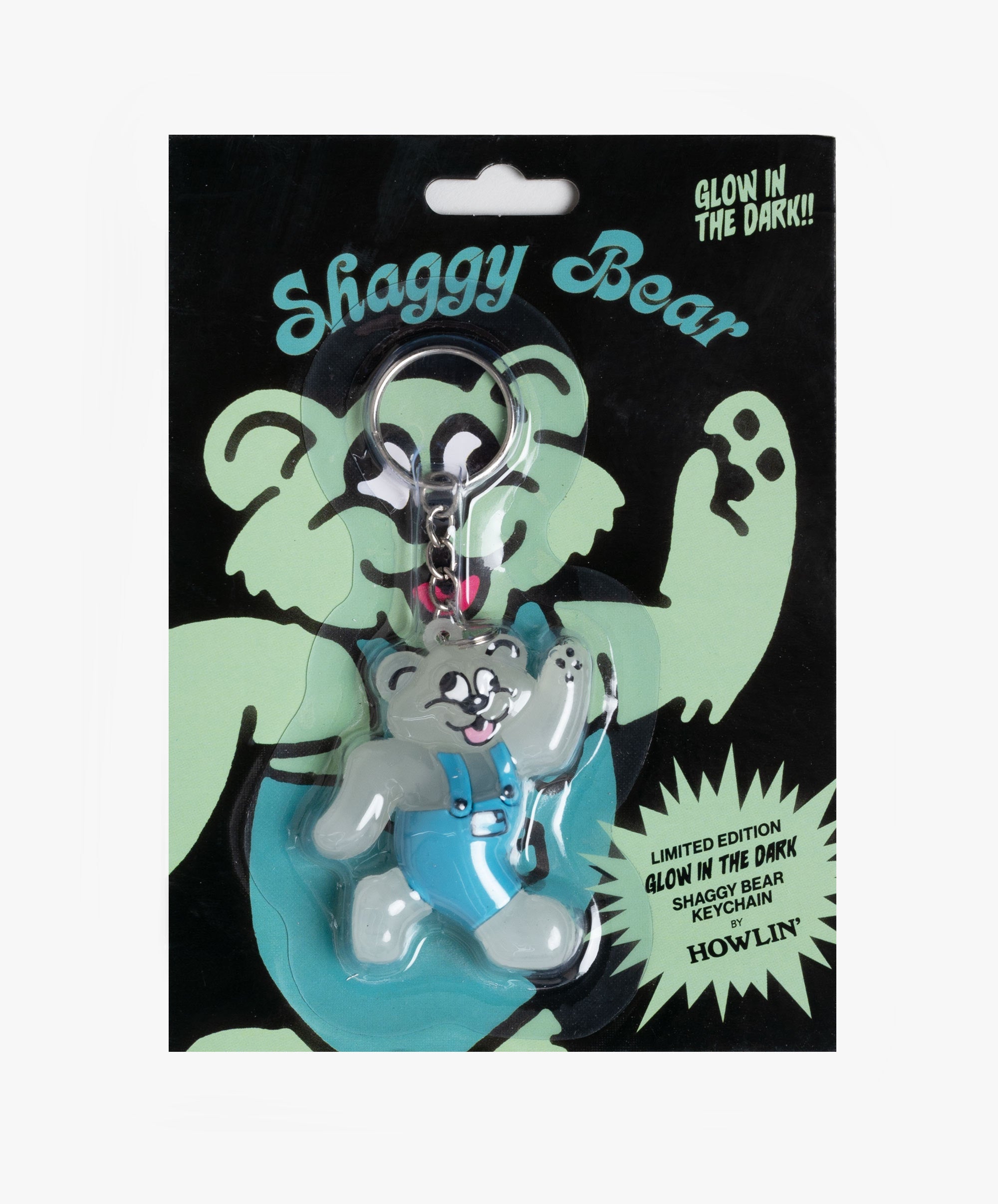 Shaggy Bear Keychain Glow in the Dark