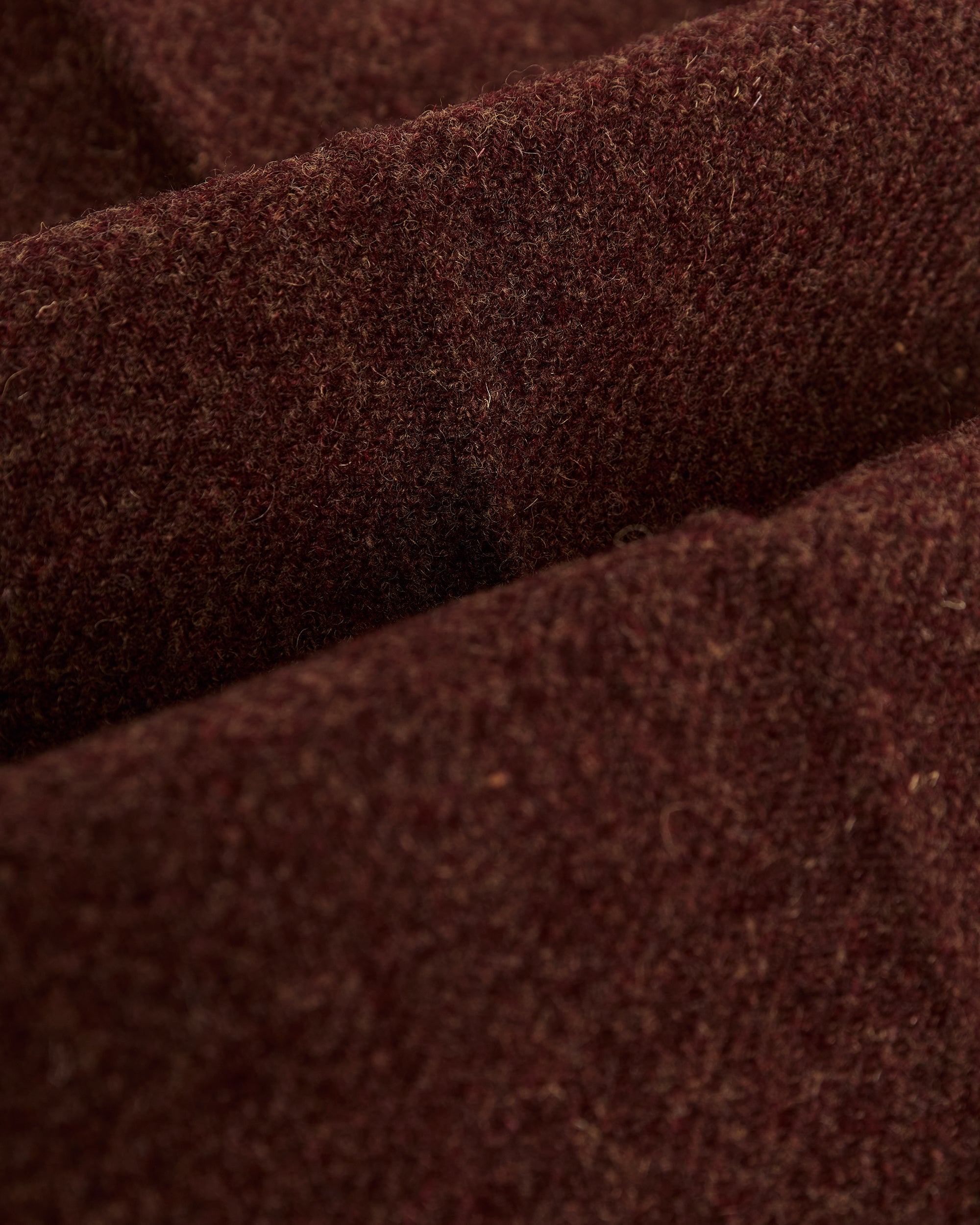 Single Pleat Herringbone Trousers in Terroir