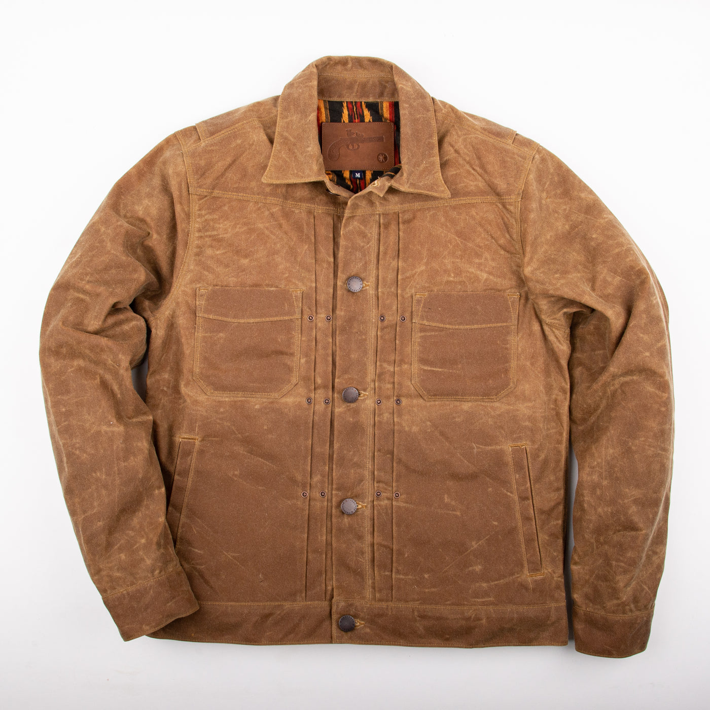 Waxed Riders Jacket in Rust