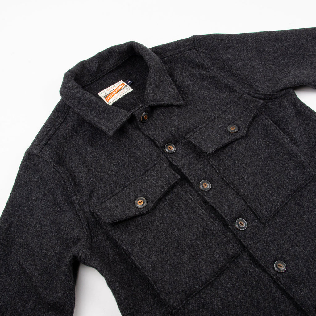 Midway CPO Shirt in Charcoal Wool