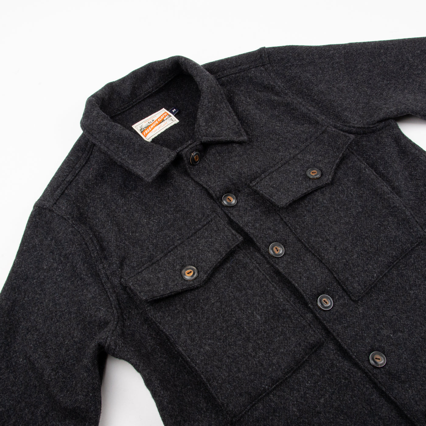 Midway CPO Shirt in Charcoal Wool