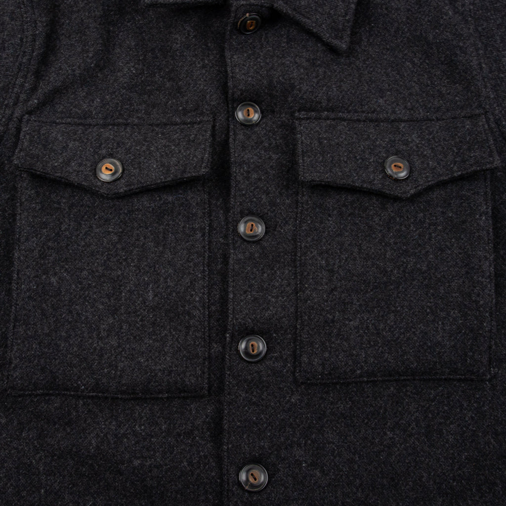 Midway CPO Shirt in Charcoal Wool