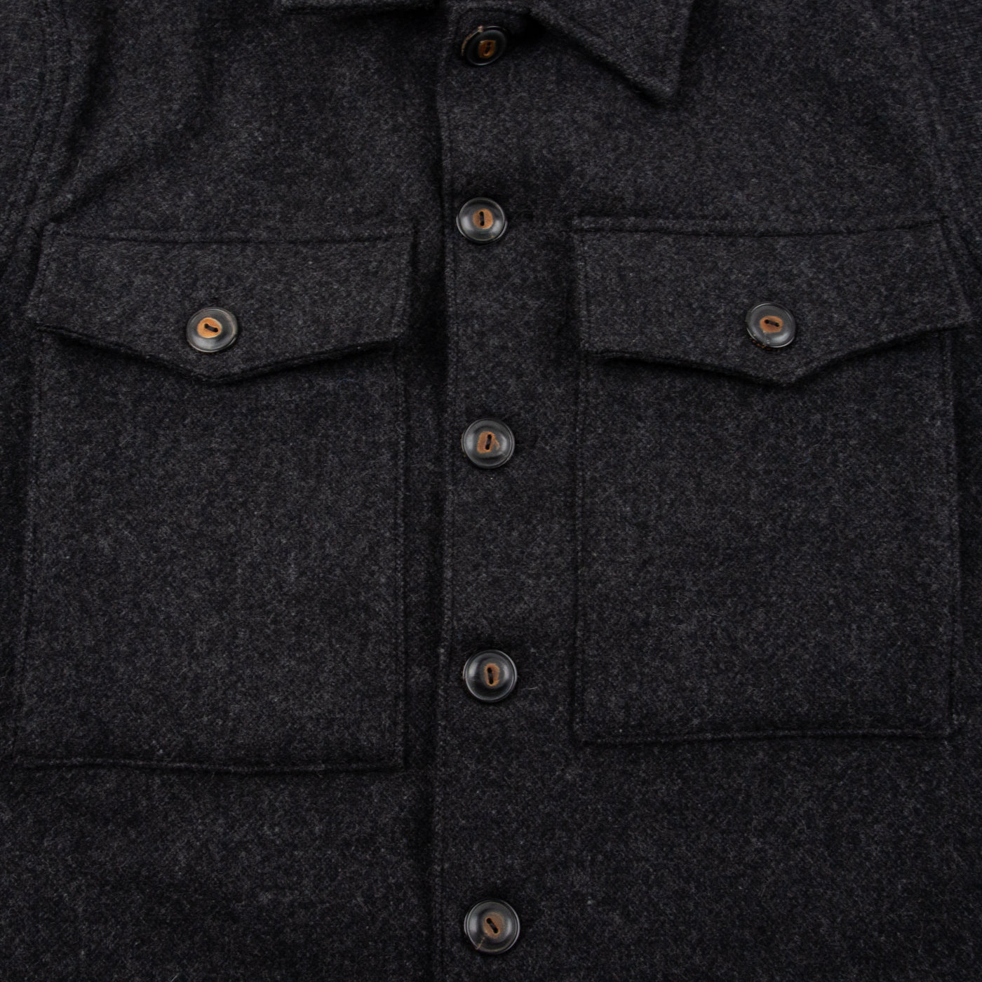 Midway CPO Shirt in Charcoal Wool