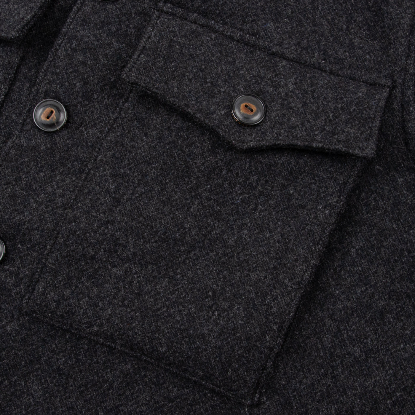 Midway CPO Shirt in Charcoal Wool