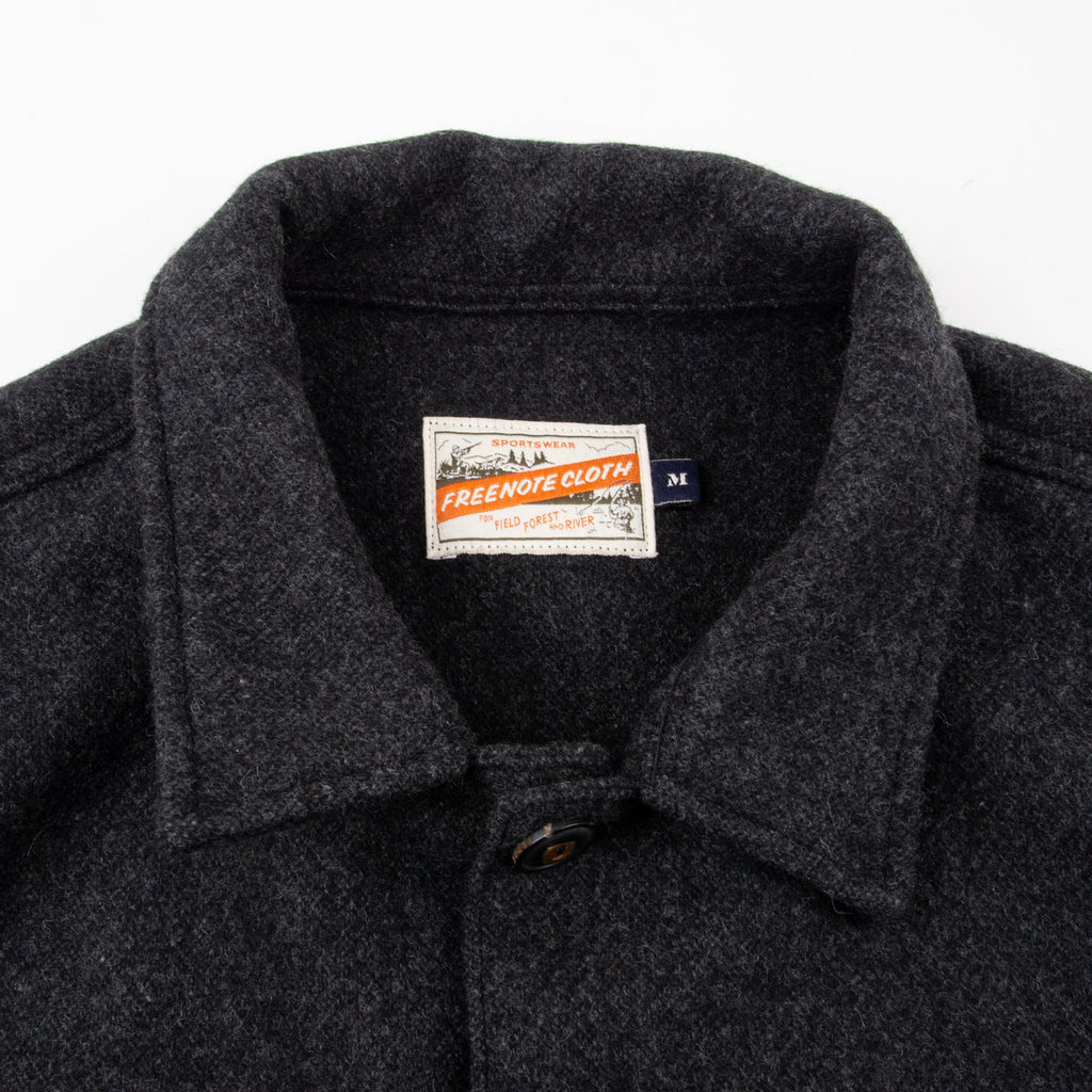 Midway CPO Shirt in Charcoal Wool