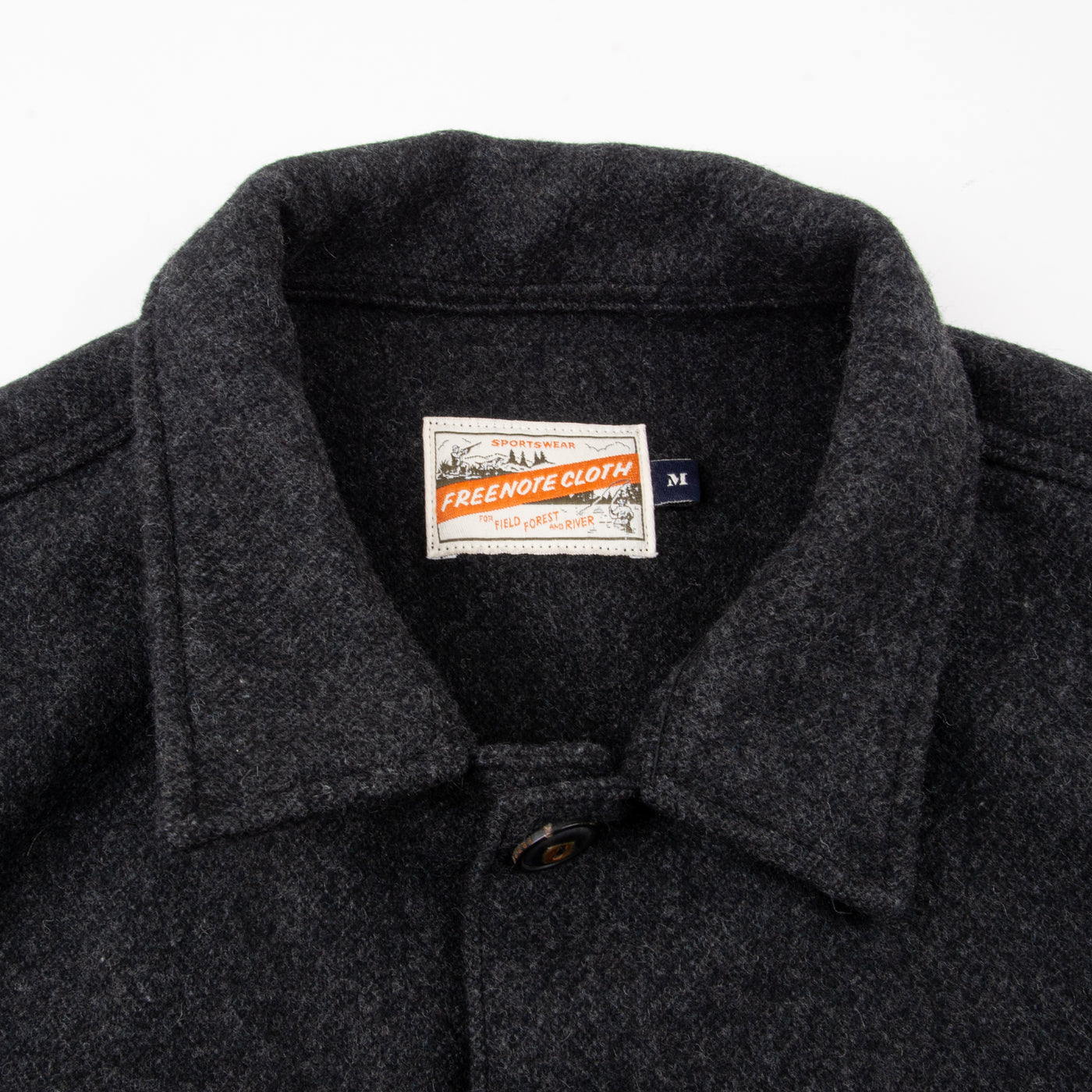 Midway CPO Shirt in Charcoal Wool