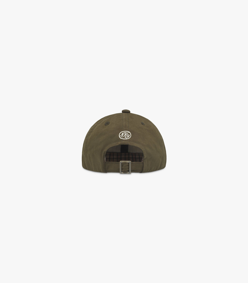 Service Waxed Cotton & Nylon Cap in Olive