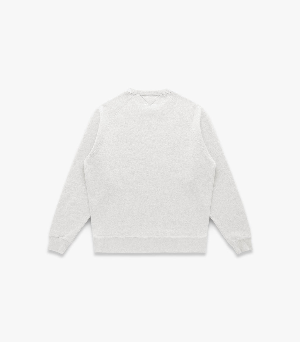 Stadium Loft Knit Crew in Oat Grey