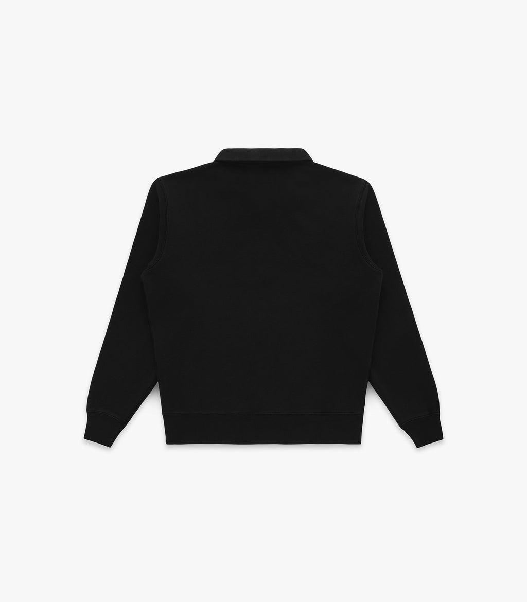 Stadium Loft Knit Quarter Zip in Black