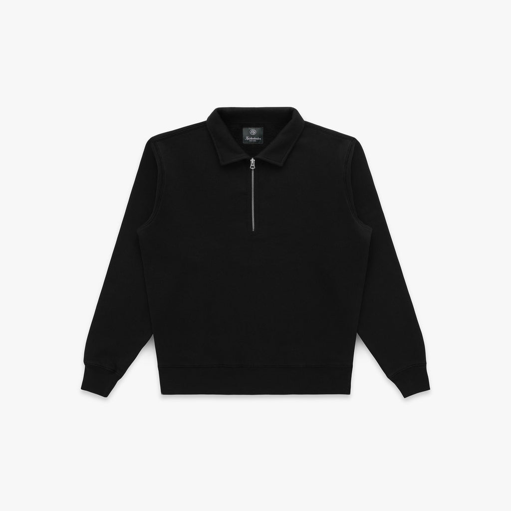 Stadium Loft Knit Quarter Zip in Black