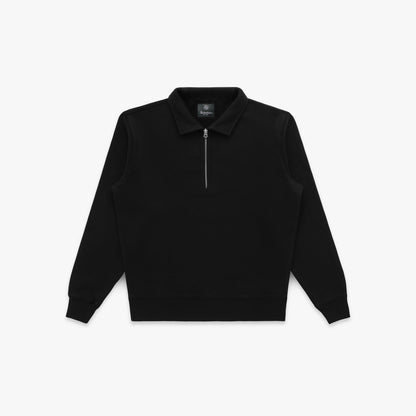 Stadium Loft Knit Quarter Zip in Black