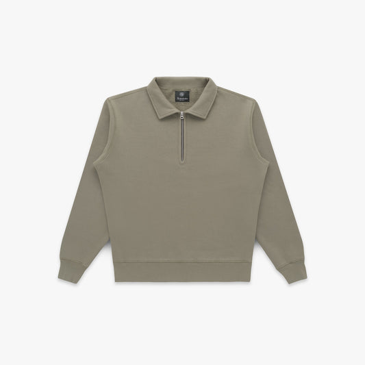 Stadium Loft Knit Quarter Zip in Laurel