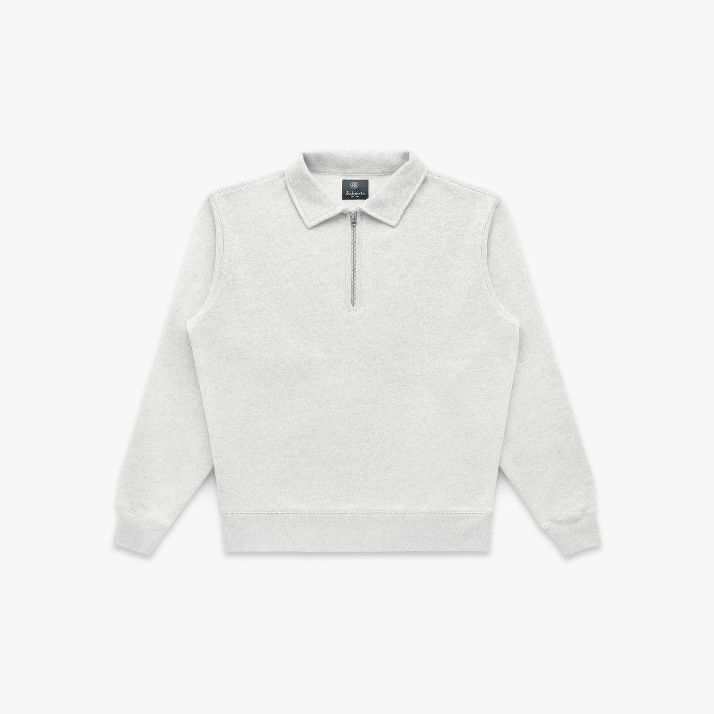 Stadium Loft Knit Quarter Zip in Oat Grey