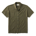 The Arlo Sweater Polo in Cilantro Texture Knit