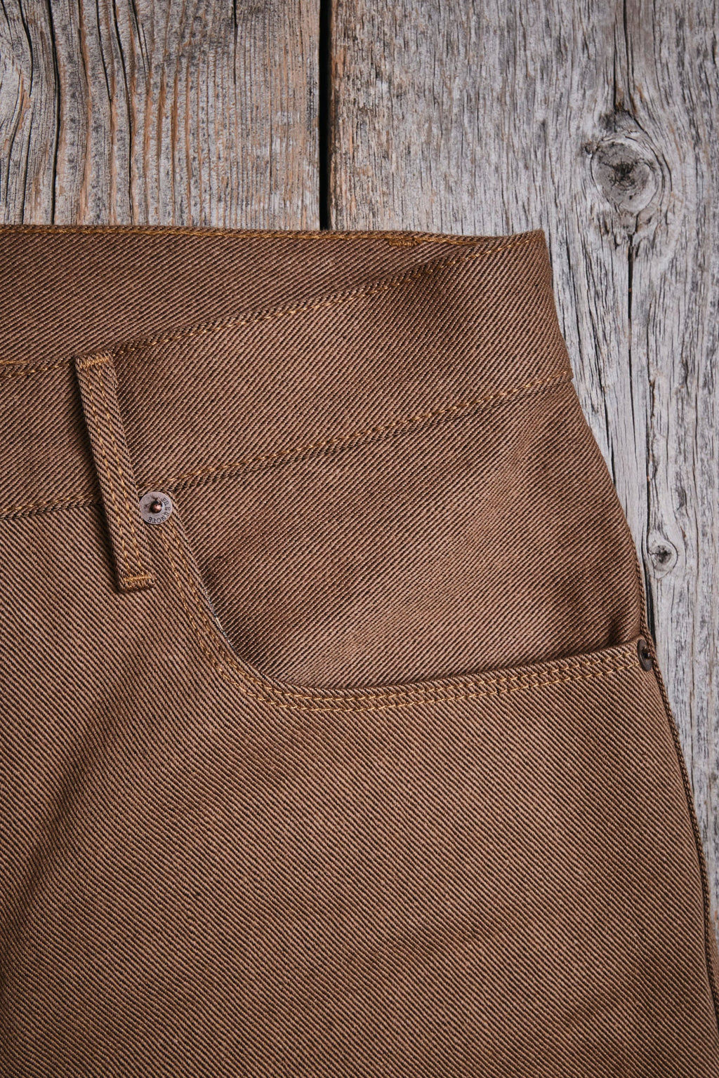 #PH-P3135735 Freenote Cloth Modesto in 15 oz. Brown Denim
