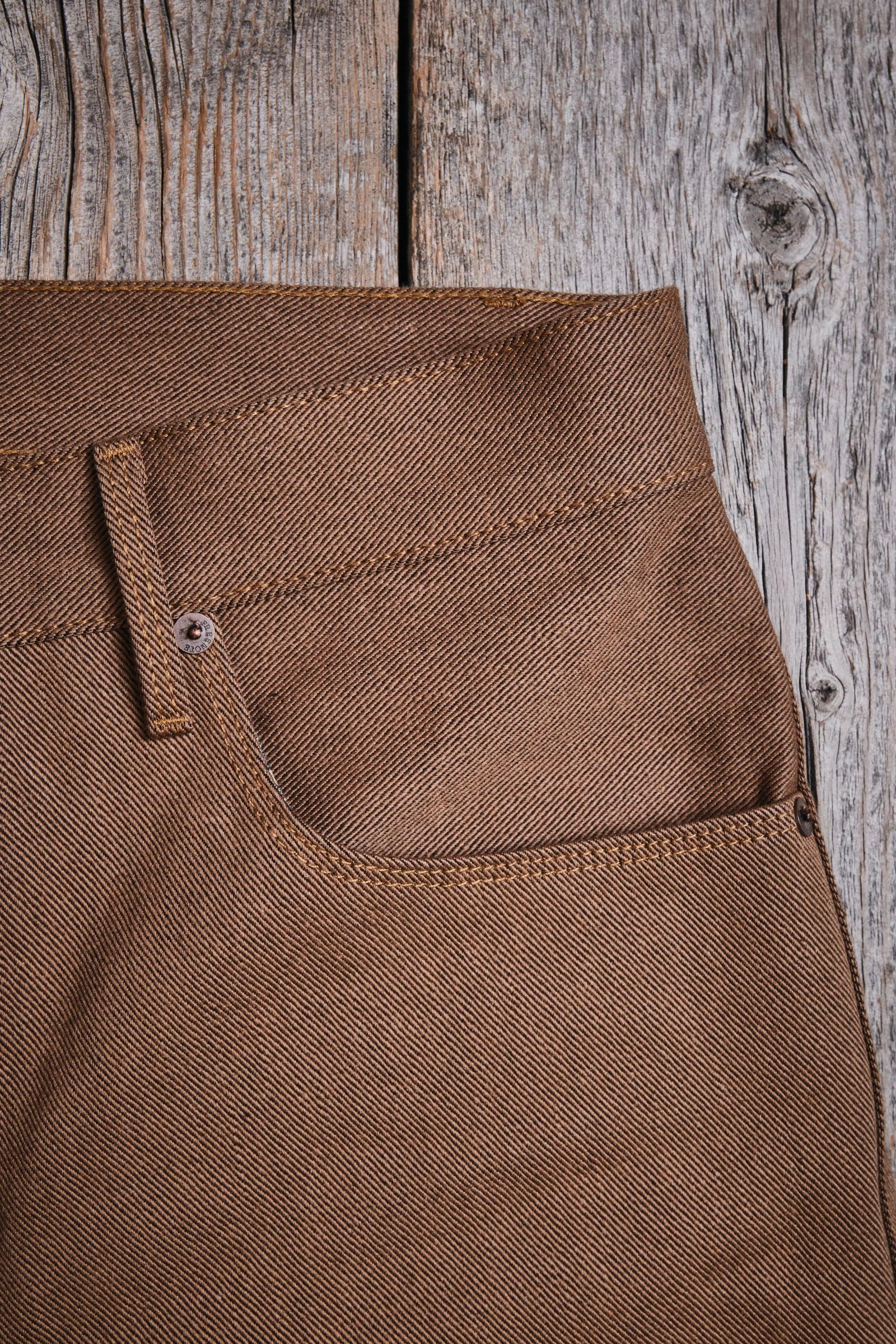 #PH-P3135735 Freenote Cloth Modesto in 15 oz. Brown Denim